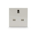 Euro Module Socket 2mod White BG EMUKSW-01