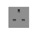Euro Module Socket 13a Grey (Special)