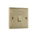 Switch 1g 2w AntBrass Raisd NAB12