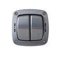 Switch 2g 2w IP66 Ssteel Bg WPL42
