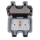 RCD DoubleSkt iP66 Gy BG WP22ARCD