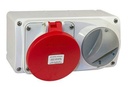 Ind Red 32a 415v Sw Skt Fem PM32/454246LW 