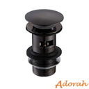 Basin Waste Mushroom Slotted Matt Black