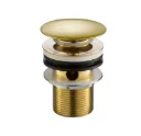 Basin Waste Click Slotted Polished Gold