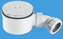 Shower Waste/Trap Large Dome 70h xWhitex🅼ᶜST90WH10-70