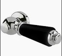 Burlington Cistern Lever Black/Chrome