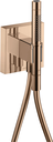 Axor Porter Baton Stick Shower+Outlet+Holder Polished Red Gold