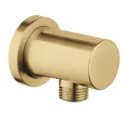 Shower Outlet ELbow Round ◈Brushed Cool Sunrise