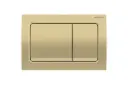 Alpha01 square flush plate brass
