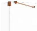 Glass To Wall Bracing Bar Brushed Bronze