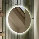 Theme80 Led Mirror Round Heated 