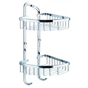 Wire Double Corner Basket + Hook Fl