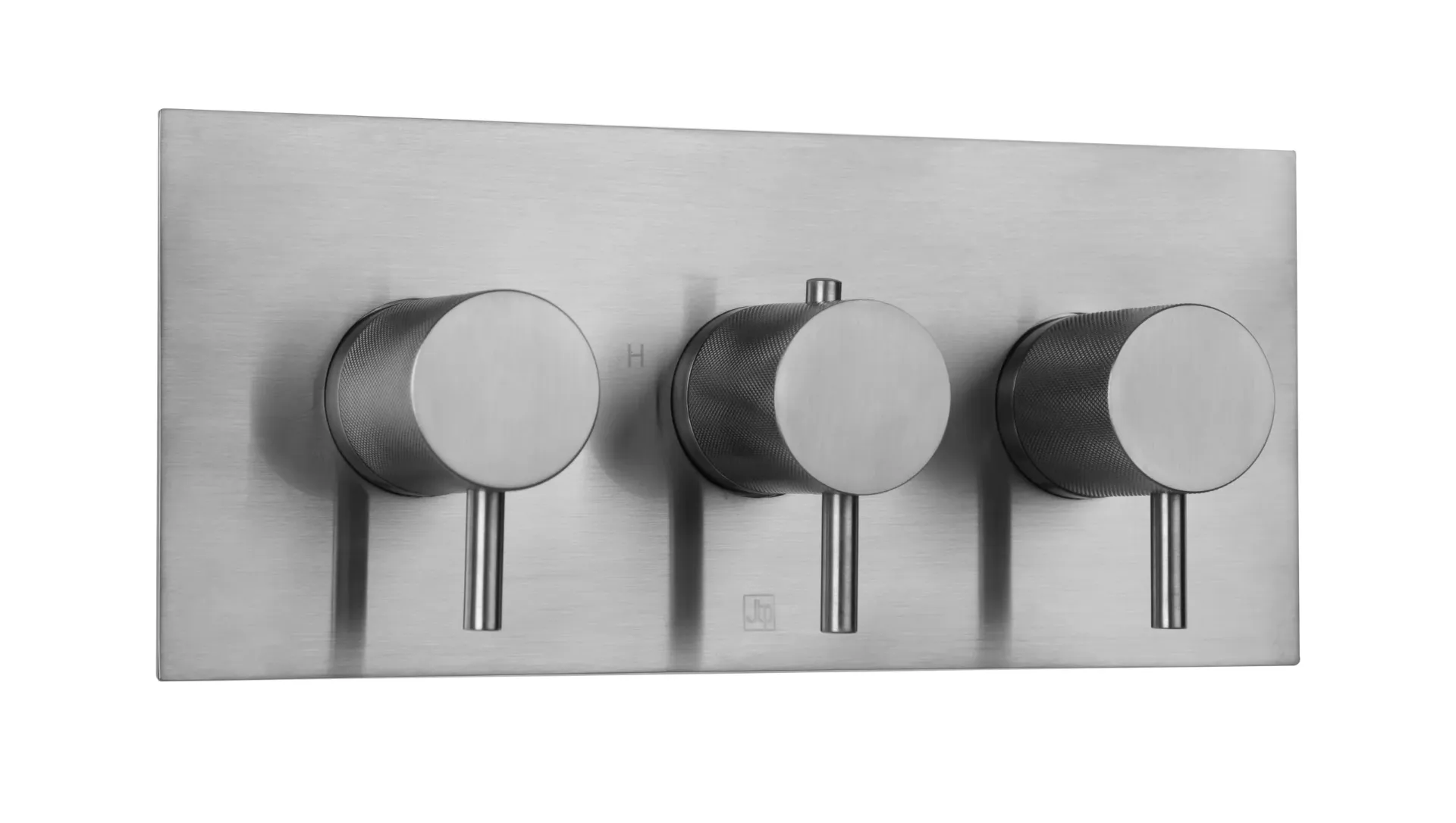 Vos Therm Valve 3Handle 2Way Hori Brushed Black