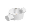 Conduit Box 2w Str 25mm Wh