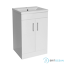 Flair 520 Basin + Unit Floor White