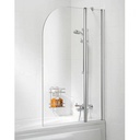 Classic Bath Screen1 Panel 800mm ROUND 8mm