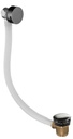 Vos Bath Filler Waste Click Slim Brushed Black