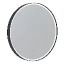 Frame Mirror 600 Round Heated+cool/warm Black