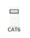 ML Euro Module RJ45 cat6 White
