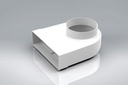 Duct2 204x60 to 125 Bend Adaptor Fixed