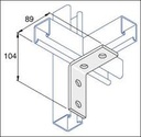 Strut Bracket Bend Vert 2hole-2hole