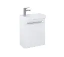 Aquatrend 455 Basin+Wall Unit White Gloss
