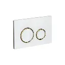 Sigma50 Round Flush Plate Wh/Brass/Wh