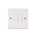 Polar Switch 2g 2w Sq Wh PRW012