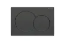 Alpha01 round flush plate black matt