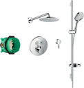 Select Shower Pack Diverter Round Chrome