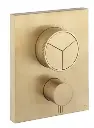 Mpro Crossbox Push 3 Outlet Valve Brushed brass