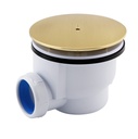 Shower Waste Trap Dome Brushed Brass