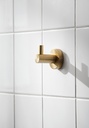 Bond Robe Hook Single Brushed Brass