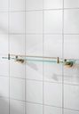 Bond Glass Shelf Brushed Brass