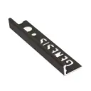Tile Trim L 12mm Brushed Black