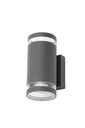 Wall Light+Photocell Anth Lens 2 Frm