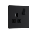 Evolve Socket 1g 13a Dp Matt Black MB21B