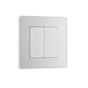 Evolve Touch Dimmer 2g Master Led100w BrushSteel BSTDM2W