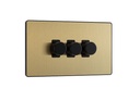 Evolve Dimmer 3g LED 5-100w SatinBrass SB83B
