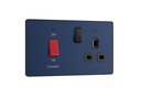 Evolve Cooker Sw+Socket.Neo Matt Blue DB70B