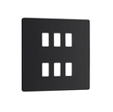 Evolve Grid 6g Bg 2row Cover BlackChrome RPCDMB6B