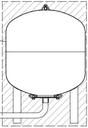 Unistor Expansion vessel 50 litre (for uniSTOR500) 0020229941