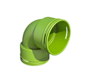 90mm Duct 90d Bend