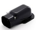 Trunking ACR 100mm Wall Inlet 90D black