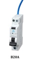 Wced Mini RCBO 20A 30ma B curve ⨈WRB120B-030