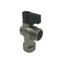 Isolation Valve 15x1/2" Mi Bend + Handle