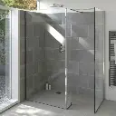 Armano Wetroom Panel 8mm 900mm Chrome Inc Profile