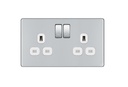 Bg Scr.Less Socket 2g 13a Dp PChrome FPC22W 