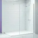 Merlyn Wetroom Panel 8mm 900mm Brushed Brass