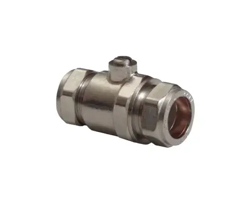 [11BB22LB] Isolation Valve 22mm LargeBore Sloted